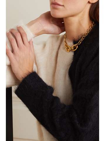 SAINT LAURENT Gold-tone necklace