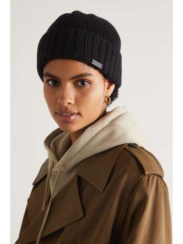 SAINT LAURENT Bonnet en cachemire côtelé