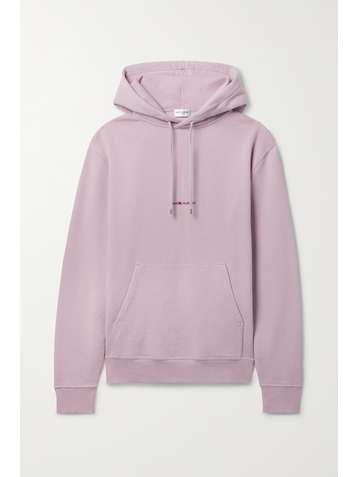 SAINT LAURENT Hoodie aus Baumwoll-Jersey mit Print