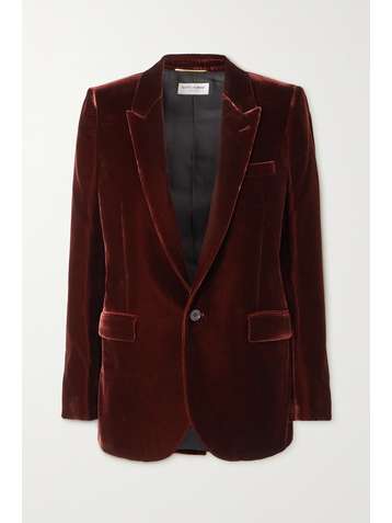 SAINT LAURENT Samtblazer