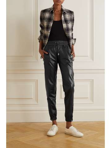 SAINT LAURENT Pantalon de survêtement en cuir