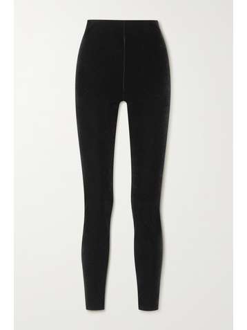 SAINT LAURENT Leggings aus Stretch-Samt