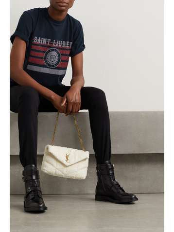 SAINT LAURENT T-Shirt aus Baumwoll-Jersey mit Print