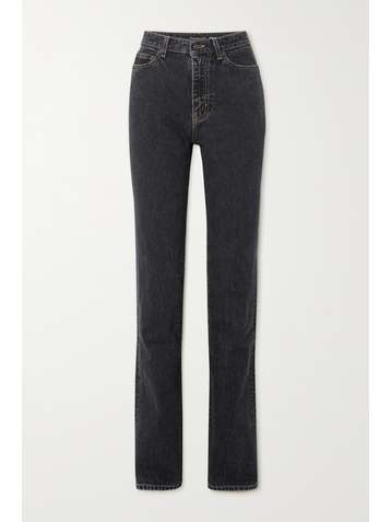 SAINT LAURENT High-rise straight-leg jeans