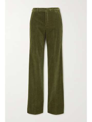 SAINT LAURENT Cotton-corduroy bootcut pants