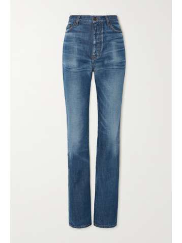 SAINT LAURENT Hoch sitzende Jeans mit weitem Bein