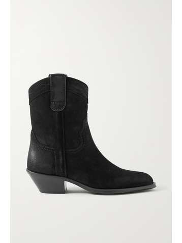 SAINT LAURENT Bottines en daim effet vieilli Eastwood