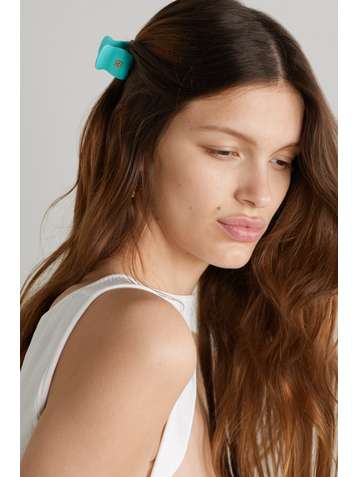 BALMAIN PARIS HAIR COUTURE Extra small acetate and gold-plated hair clip