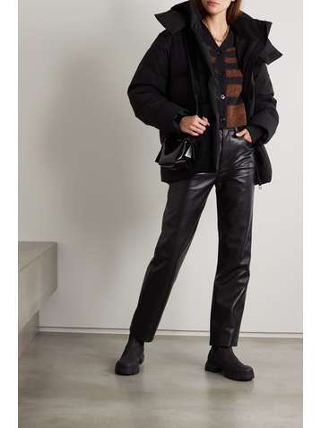 HOLZWEILER + NET SUSTAIN Besseggen hooded quilted shell down jacket