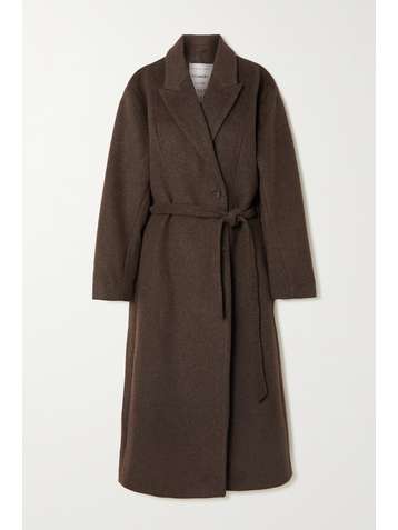 HOLZWEILER Devotion belted wool-blend coat