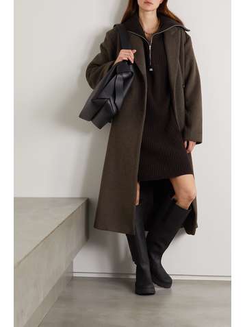 HOLZWEILER Devotion belted wool-blend coat