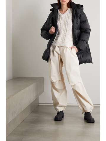 HOLZWEILER + NET SUSTAIN Sol hooded quilted recycled shell down jacket