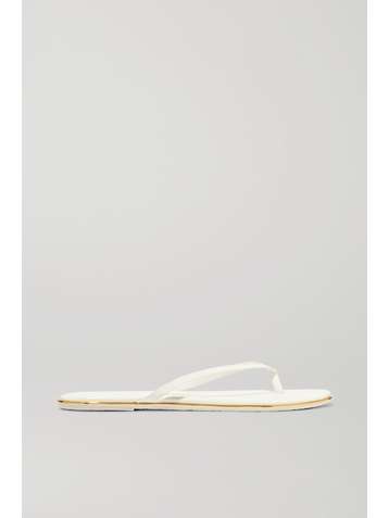 TKEES Foundations Gloss patent-leather flip flops