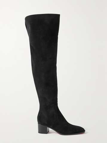 CHRISTIAN LOUBOUTIN Gazellou 55 suede over-the-knee boots