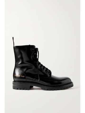 COMMON PROJECTS Glossed-leather ankle boots