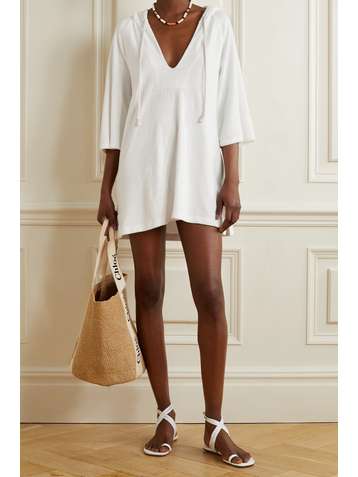 HONORINE Vivi hooded terry kaftan