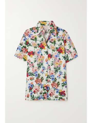 EMILIA WICKSTEAD Mable floral-print cotton-poplin shirt
