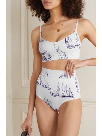 EMILIA WICKSTEAD Pia bedruckter Bikini