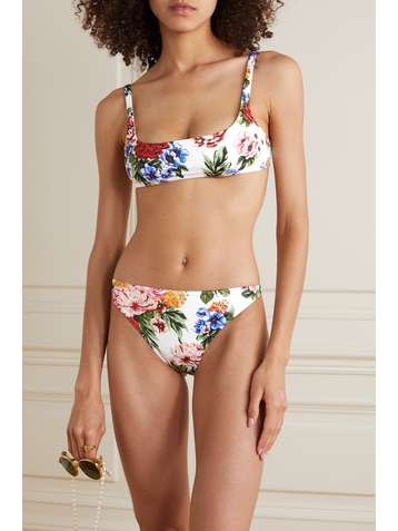 EMILIA WICKSTEAD Bea Bikini mit Blumenprint