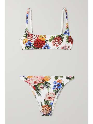 EMILIA WICKSTEAD Bea Bikini mit Blumenprint