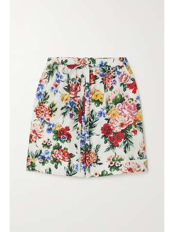 EMILIA WICKSTEAD Mable floral-print cotton-poplin shorts