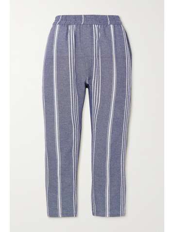 PARADISED + NET SUSTAIN striped cotton tapered pants