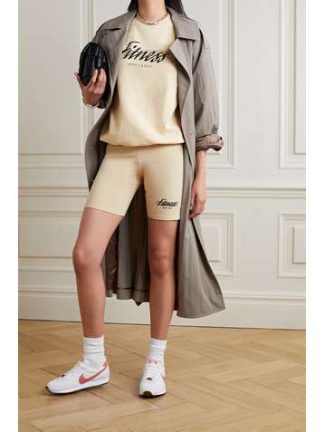 SPORTY & RICH Sweat en jersey de coton imprimé