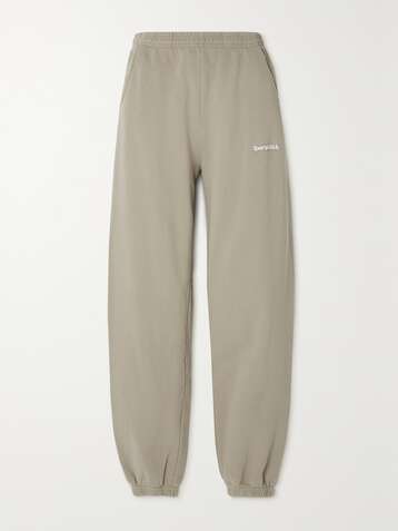 SPORTY & RICH Pantalon de survêtement en jersey de coton à broderies