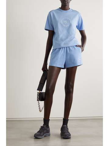 SPORTY & RICH Short en jersey de coton imprimé SRHWC
