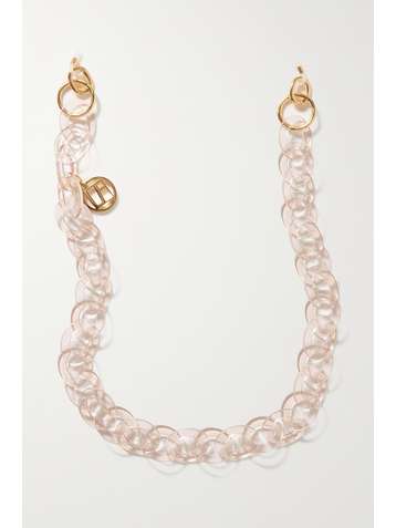 LINDA FARROW Acetate and gold-tone sunglasses chain