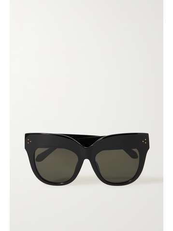 LINDA FARROW Dunaway oversized cat-eye acetate sunglasses