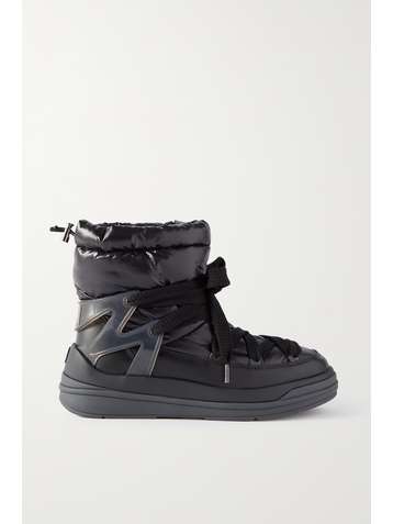 MONCLER Insolux M leather-trimmed shell snow boots