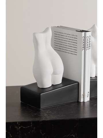 ANISSA KERMICHE Happy (Book) Endings earthenware bookend
