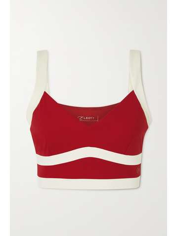 ERNEST LEOTY Florence zweifarbiges Oberteil aus recyceltem Stretch-Material