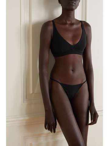 SKIN + NET SUSTAIN Gisella stretch organic Pima cotton-jersey thong