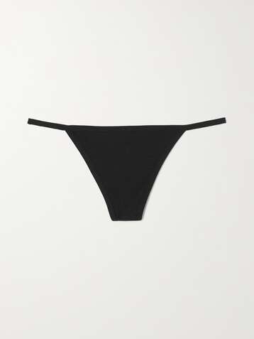 SKIN + NET SUSTAIN Gisella stretch organic Pima cotton-jersey thong