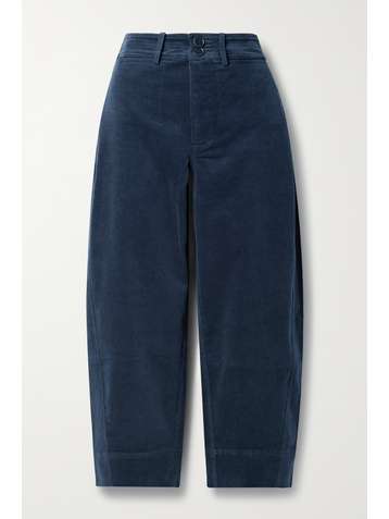 APIECE APART Pantalon raccourci fuselé en velours de coton mélangé côtelé Mari