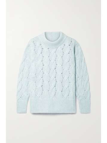 APIECE APART La Vid cable-knit cashmere and silk-blend sweater