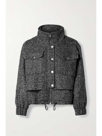 APIECE APART Selva herringbone wool-blend bomber jacket