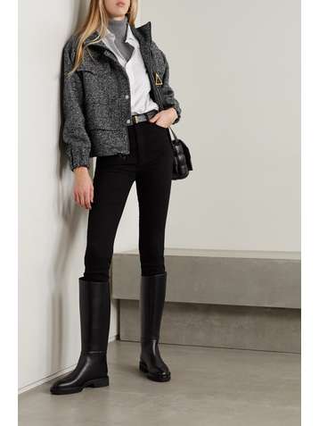 APIECE APART Selva herringbone wool-blend bomber jacket