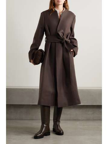 BITE STUDIOS Belted organic wool coat