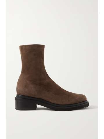 BY FAR Kah stretch-suede ankle boots