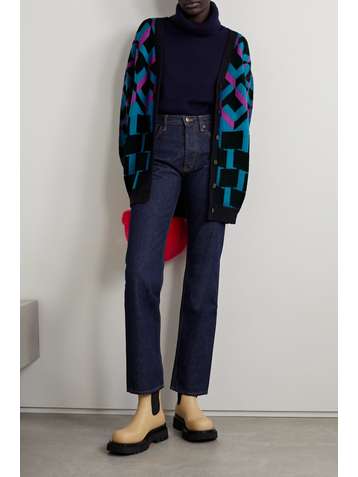 DIANE VON FURSTENBERG Cardigan en mailles jacquard Elvira