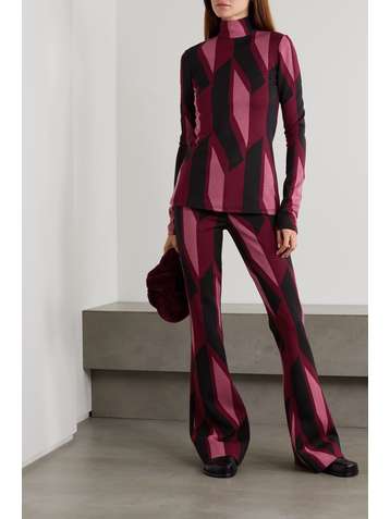 DIANE VON FURSTENBERG Pantalon évasé en jersey Deanne