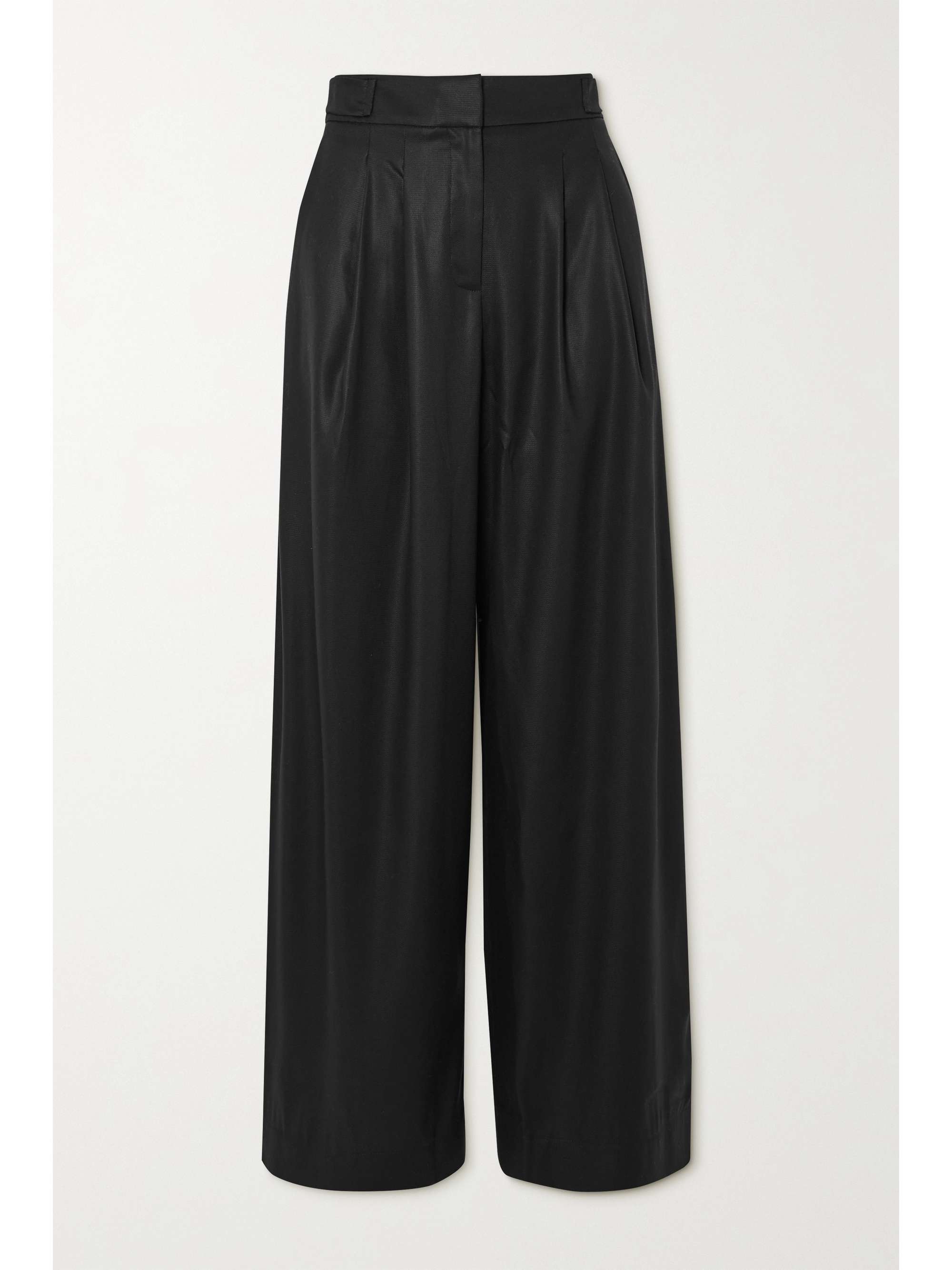 Black Dawson Lyocell wide-leg pants 