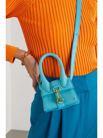 JACQUEMUS Le Chiquito Montagne mini Tote aus Leder