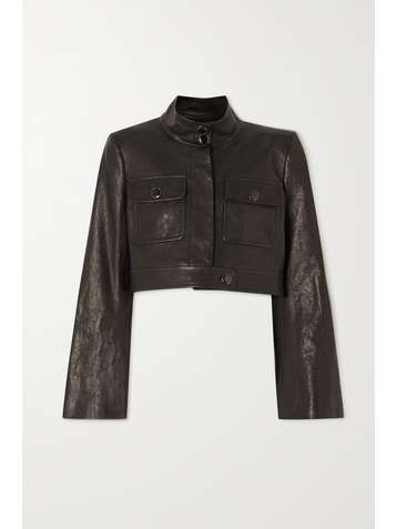 KHAITE Veste raccourcie en cuir Carlisle