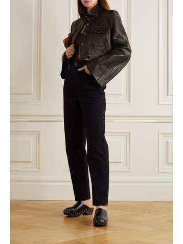 KHAITE Veste raccourcie en cuir Carlisle