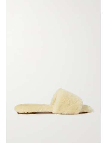 AEYDE Anna shearling slides