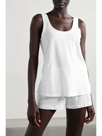 SKIN + NET SUSTAIN Ciara organic Pima cotton-jersey tank